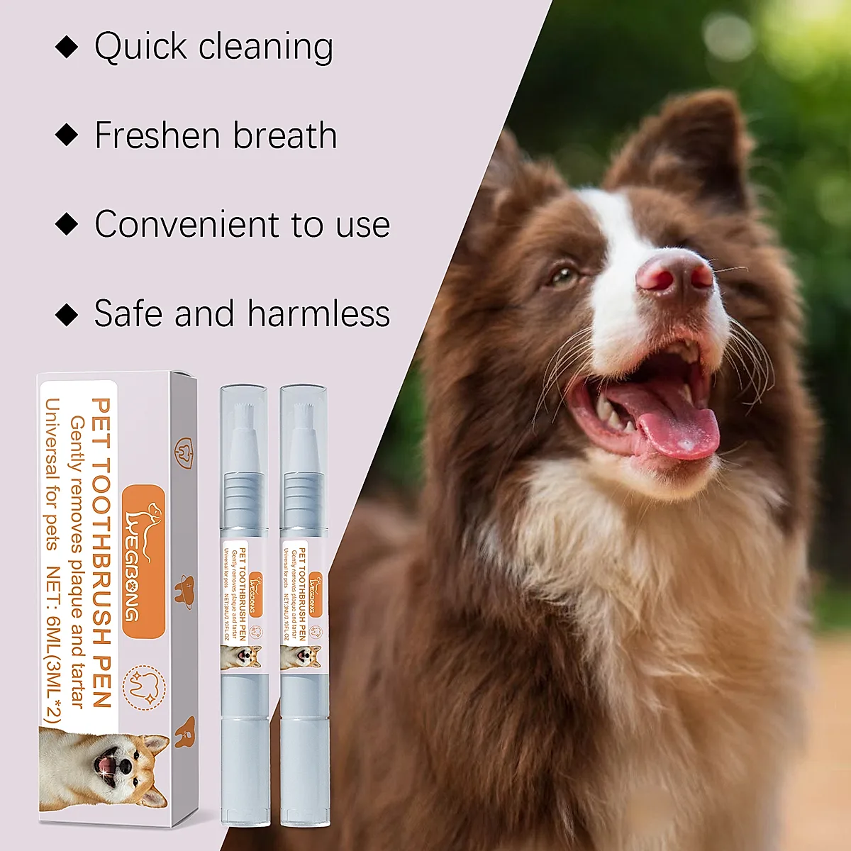 2-Pack Dental Toothbrush Pen for Dogs & Cats - Image 3