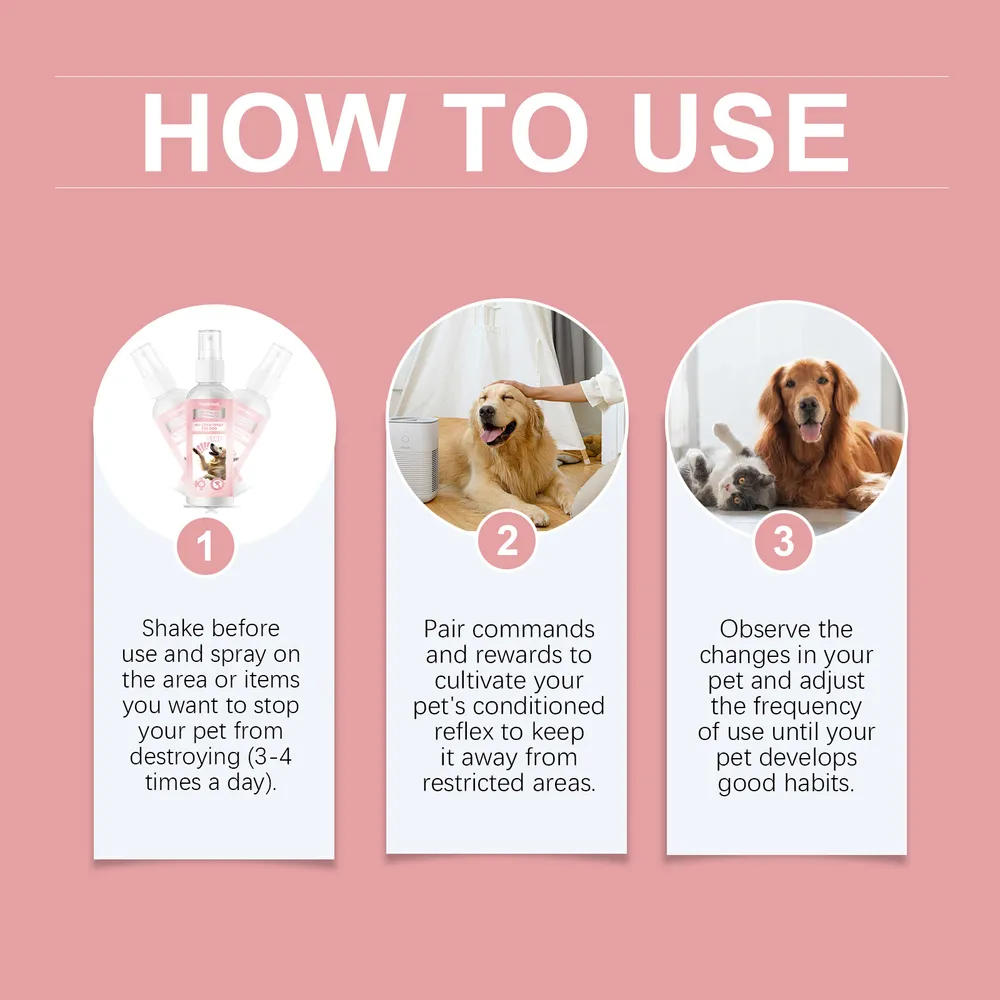 No Chew Spray For Dogs, Anti Chew Deterrent Spray To Stop Pets From Destroying F