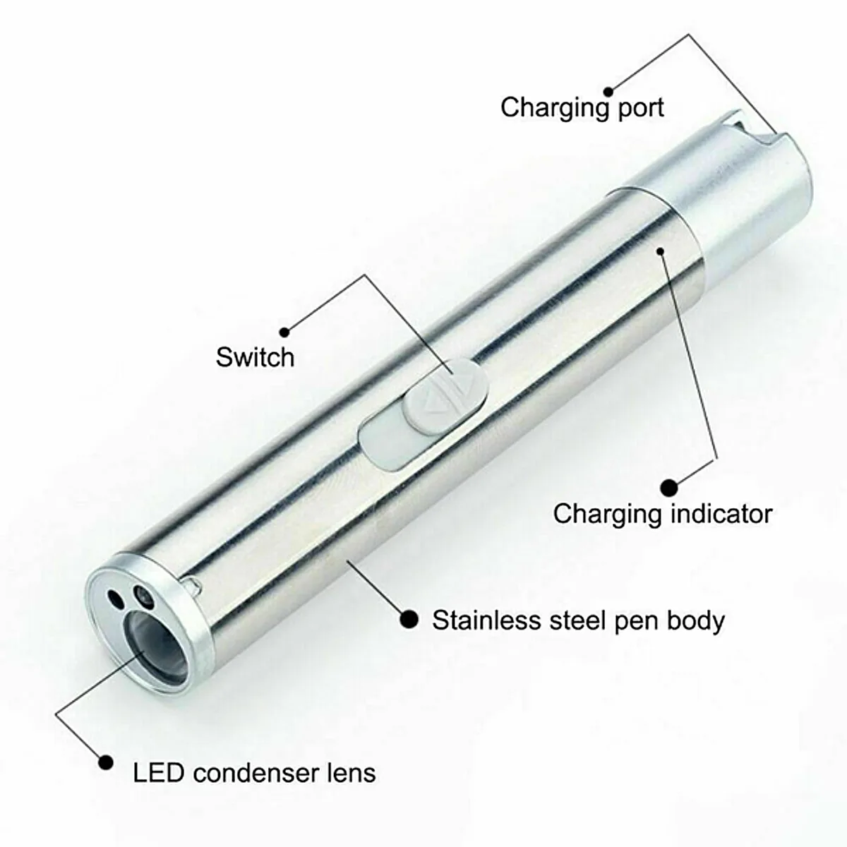 3-in-1 Rechargeable Laser Cat Toy Pen with UV Light - Image 1