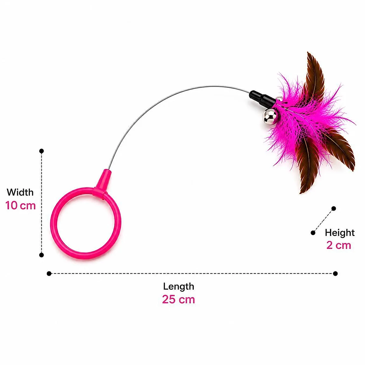 Wearable Cat Feather Collar Teaser Toy - Image 5