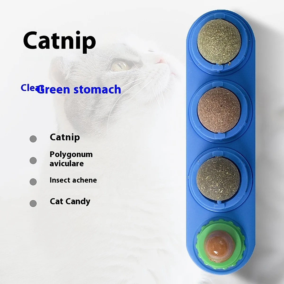4-in-1 Rotating Catnip & Silver Vine Ball - Image 1