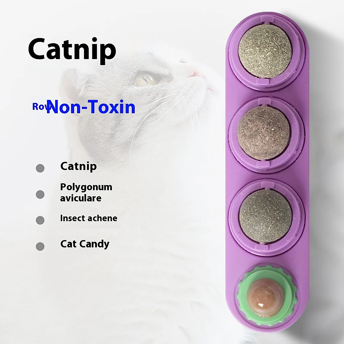 4-in-1 Rotating Catnip & Silver Vine Ball - Image 3