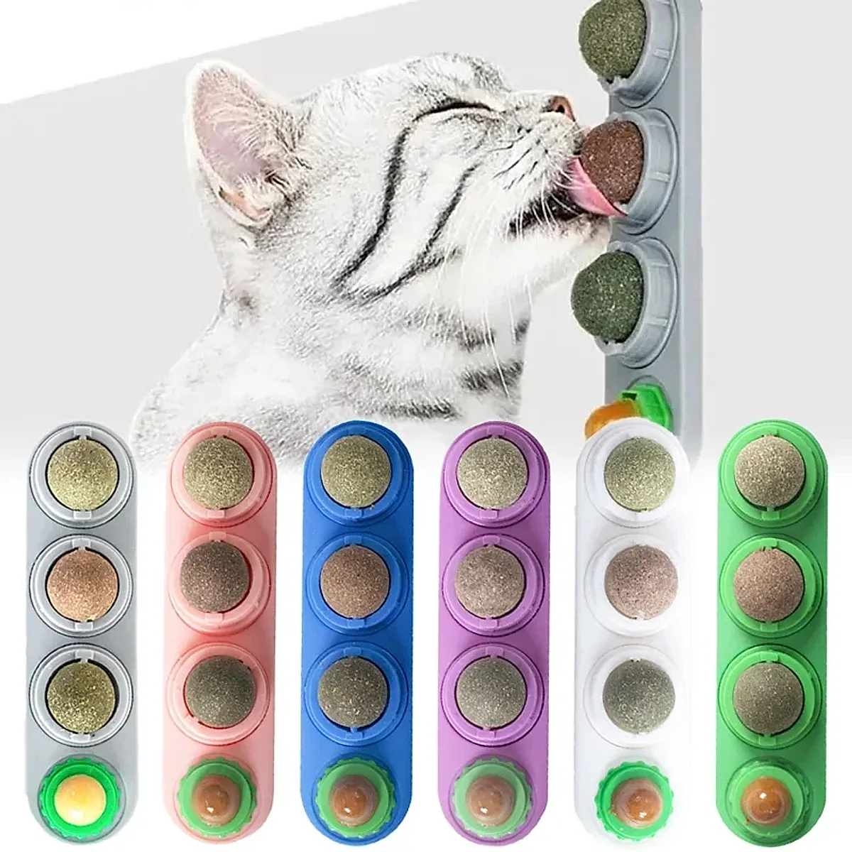 4-in-1 Rotating Catnip & Silver Vine Ball - Image 8