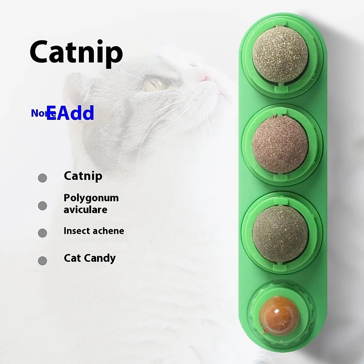 4-in-1 Rotating Catnip & Silver Vine Ball