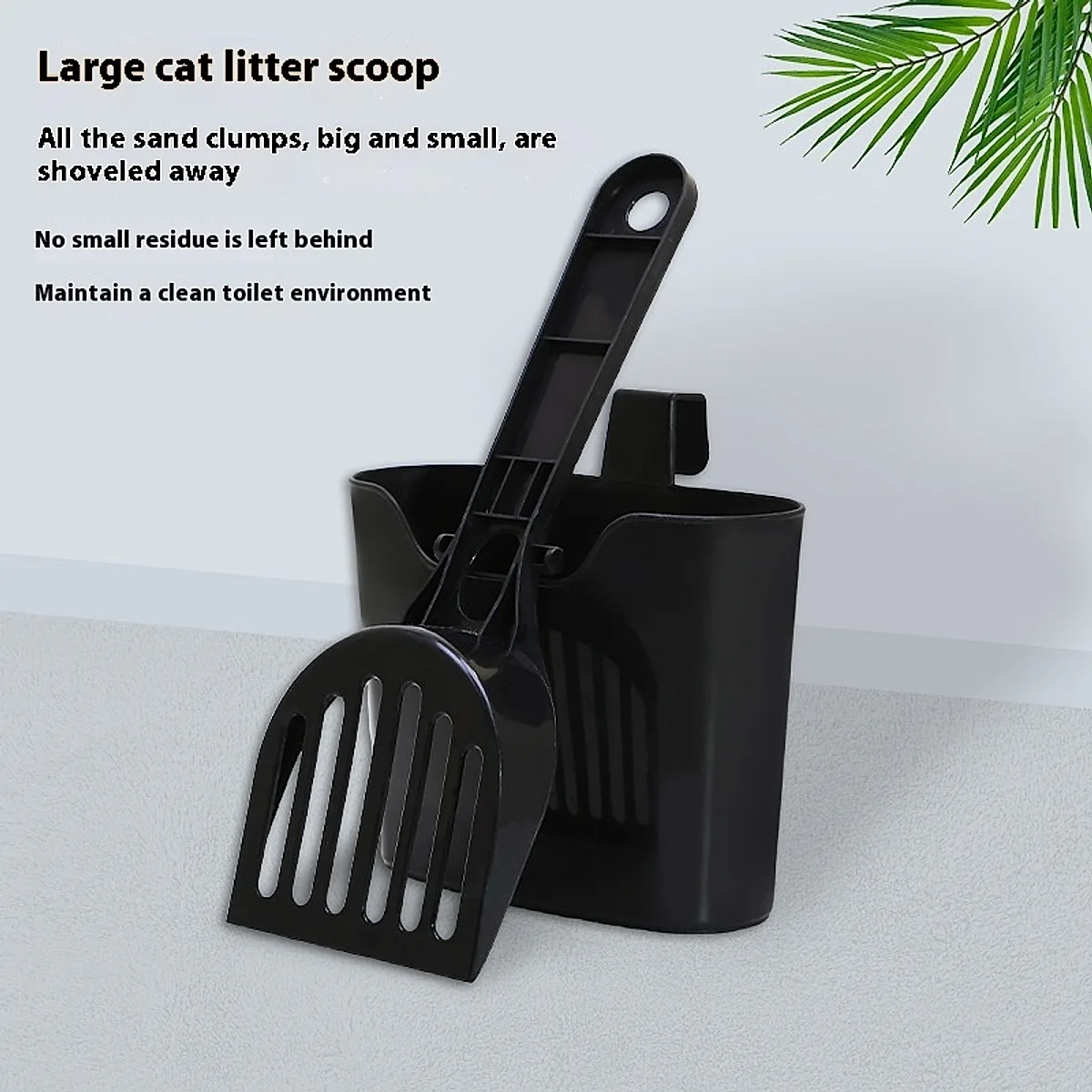Long-Handle Mesh Cat Litter Scoop with Storage Box - Image 4