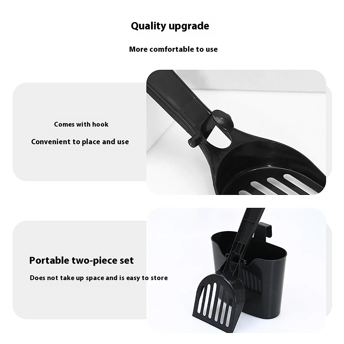 Long-Handle Mesh Cat Litter Scoop with Storage Box - Image 6