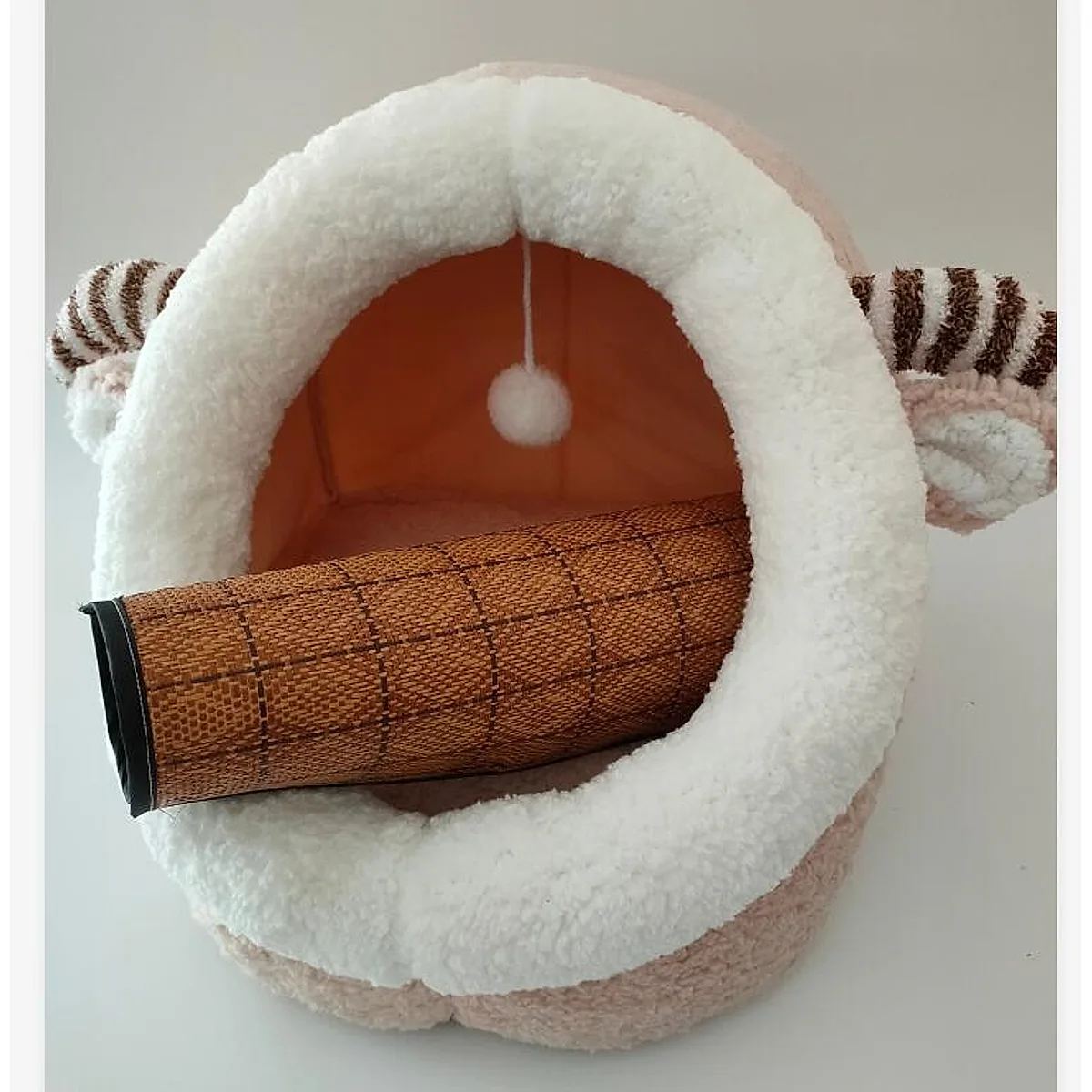 Winter pet cat house with velvet - Image 5