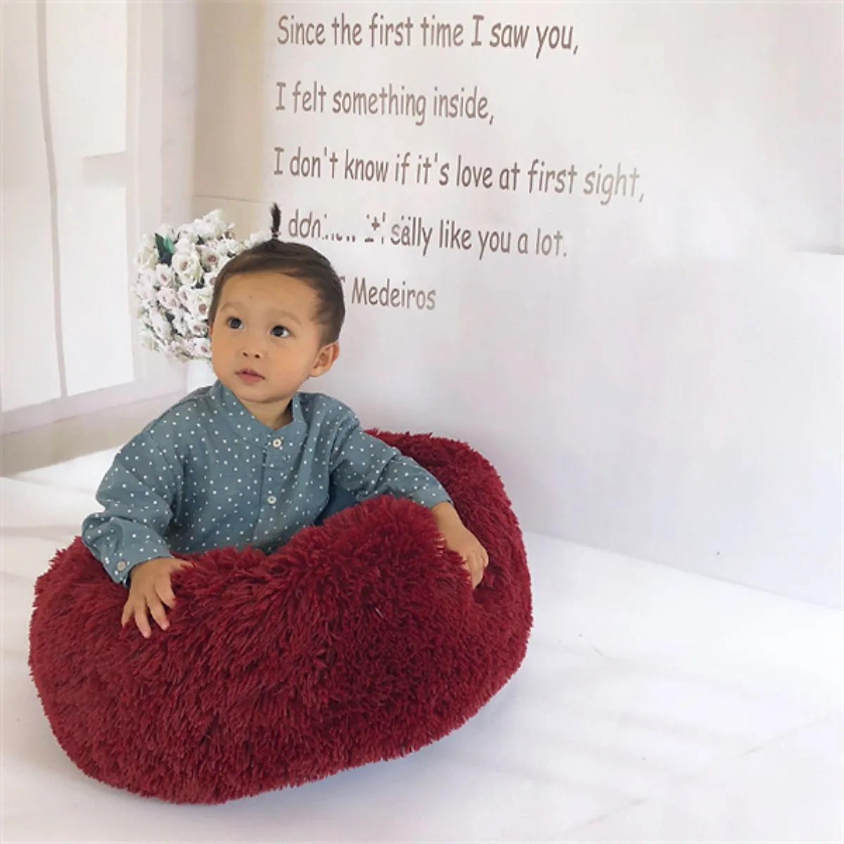 Round Long Hairy Autumn And Winter Nest Pad Cat Mattress - Image 4