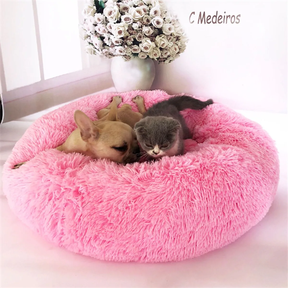 Round Long Hairy Autumn And Winter Nest Pad Cat Mattress - Image 6