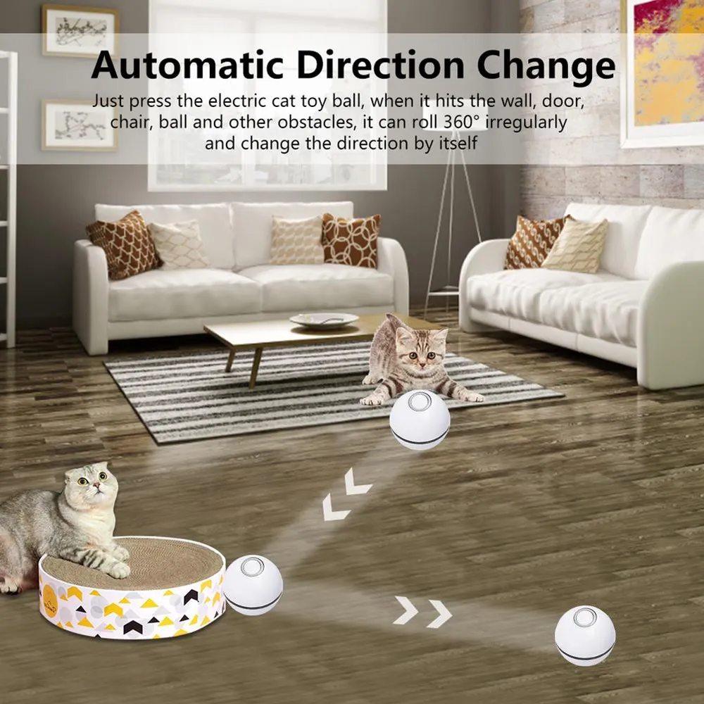 LED Laser Electronic Rolling Pet Funny Cat Toy Ball