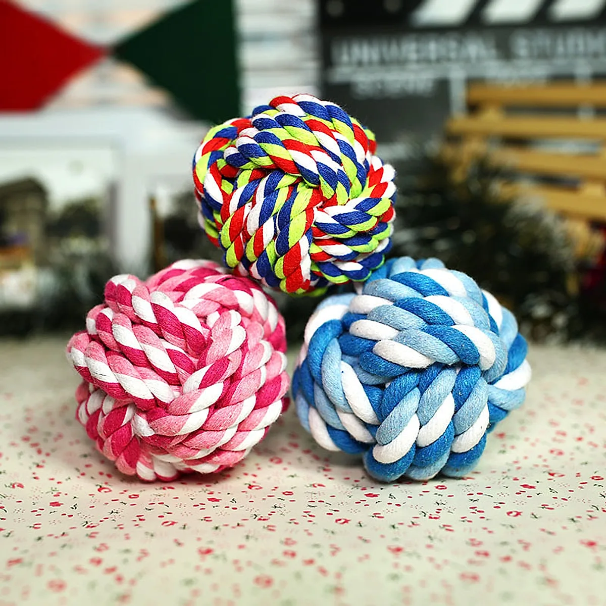 Pet Toy Cotton Rope Ball - Image 2