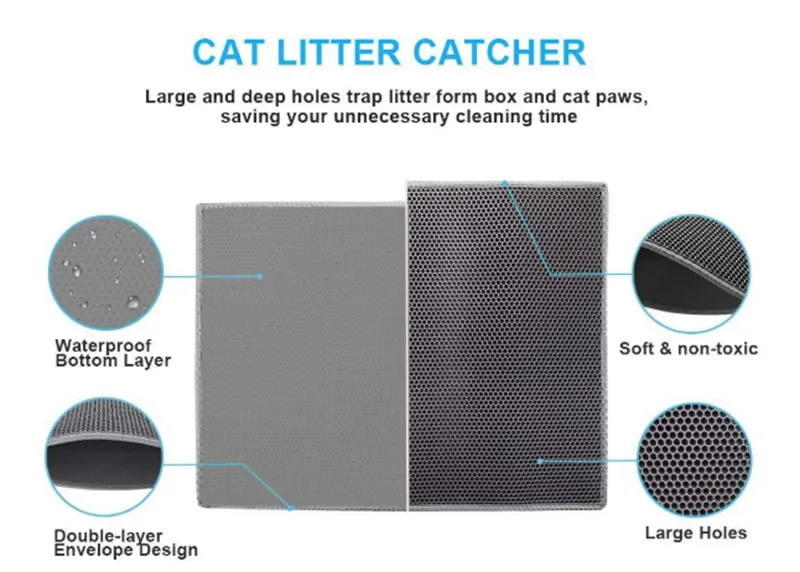 Cat Litter Pad Honeycomb Cat Pad Waterproof Urine Proof Pad Pet Supplies