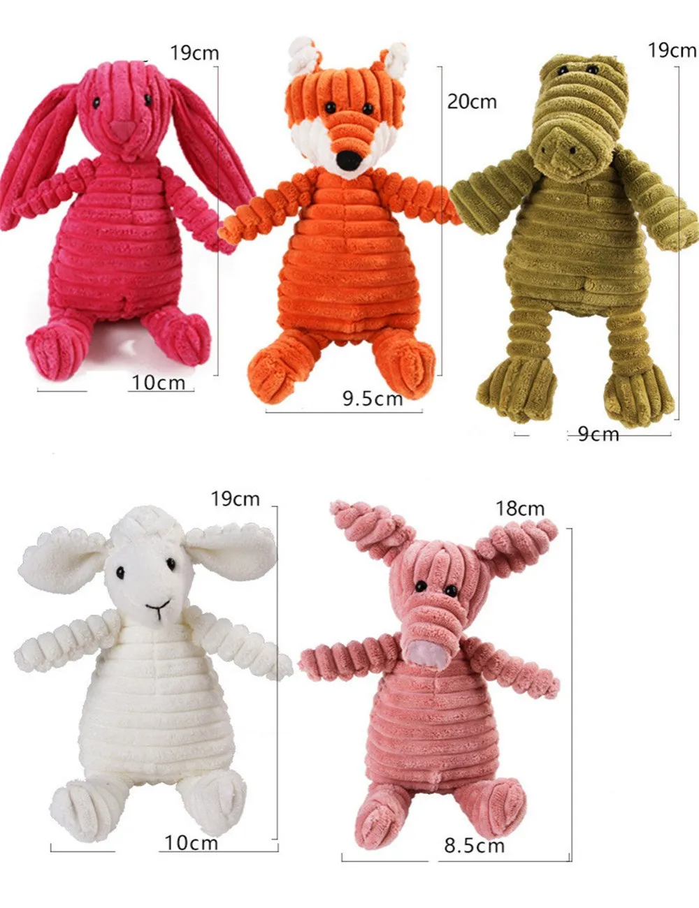 Vocal Animal Plush for Pet Dog Molar Teeth Cleaning Training